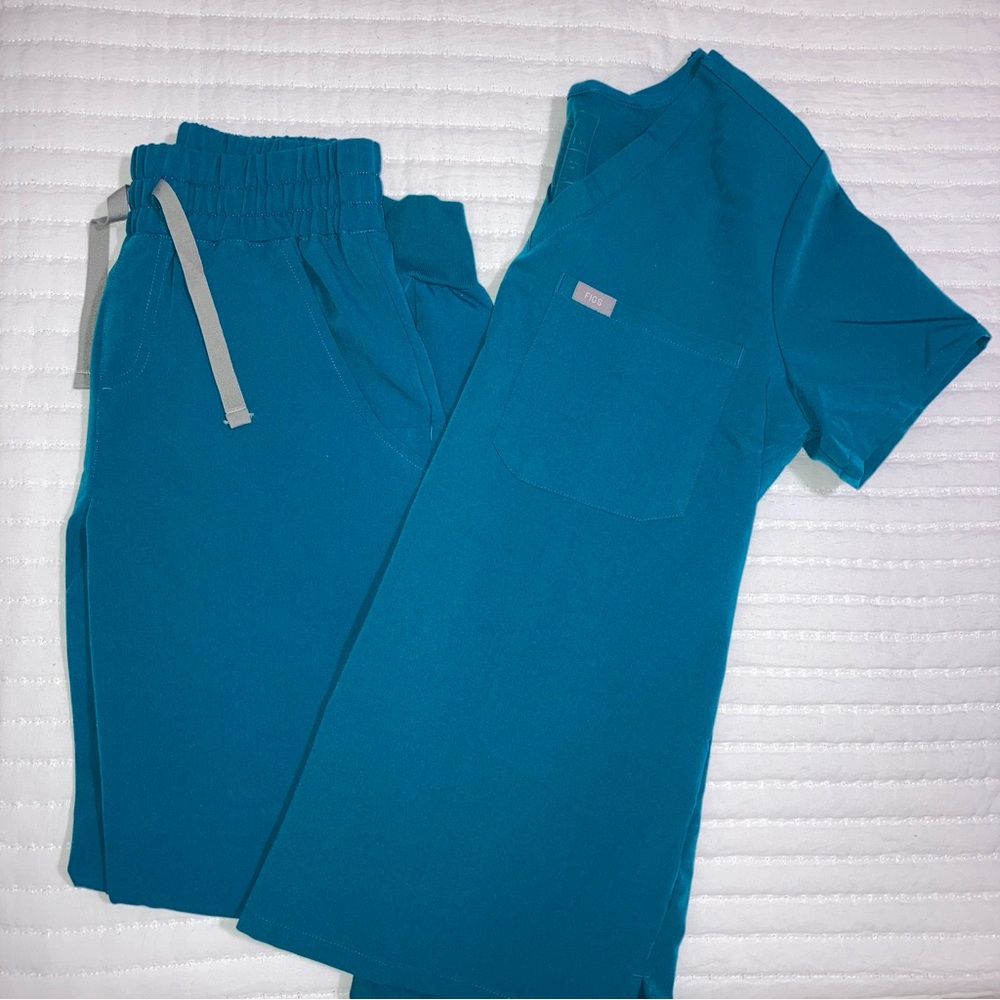 Figs Scrubs - Pacific Blue